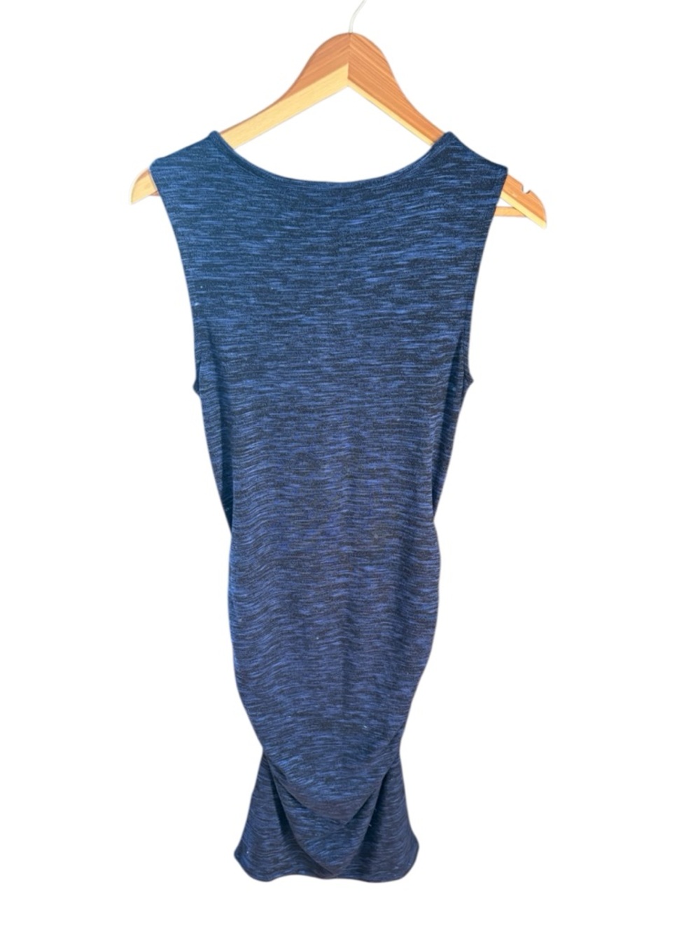 Joe Fresh Navy Heather Knit Tank Dress, midi length, size medium - Picture 2 of 7
